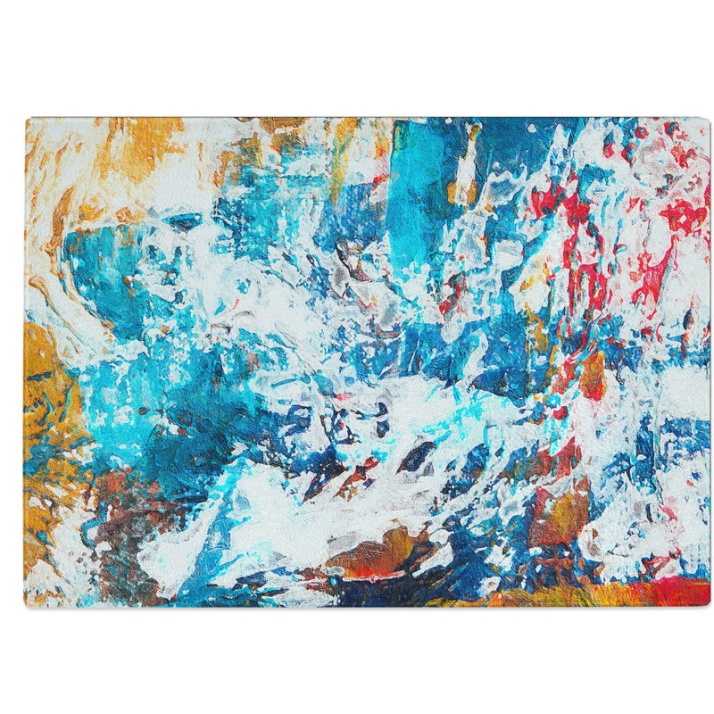 Tempered Glass Art Painting Vol.384 Chopping Board, 28.5 cm W x 20 cm L
