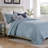 Greenland Home Fashions Cosmo 3-Piece Queen Size Chambray Coverlet Set, 90x90 Inch-445108063-424953400