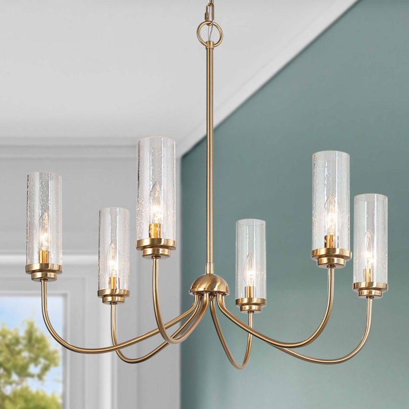 Arnita 6-Light Dimmable Drum Chandelier