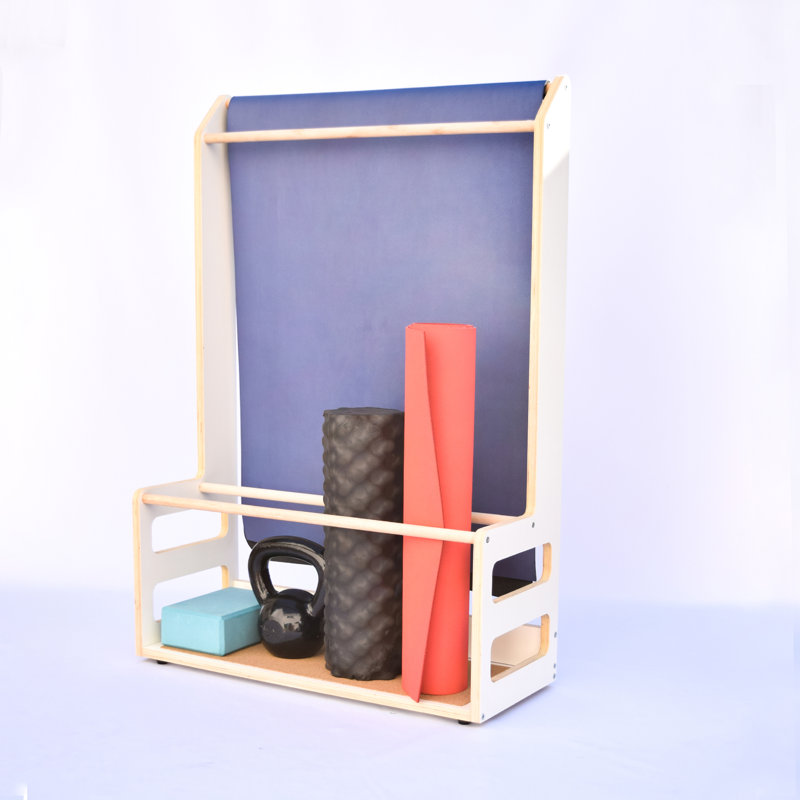 Yoga Mat Hanger and Exercise Equipment Storage Rack