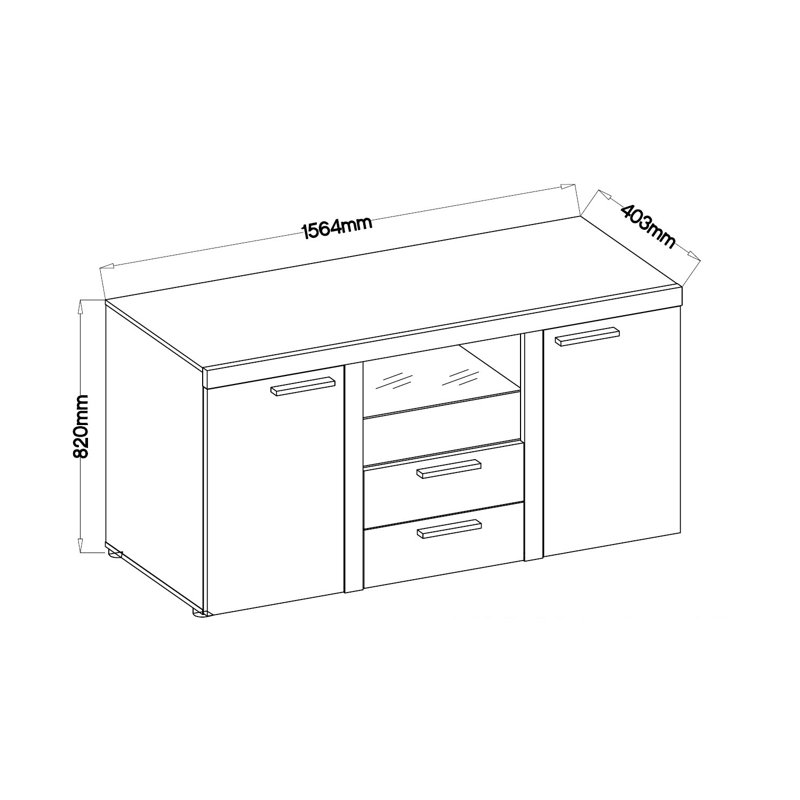 Nola Sideboard, White