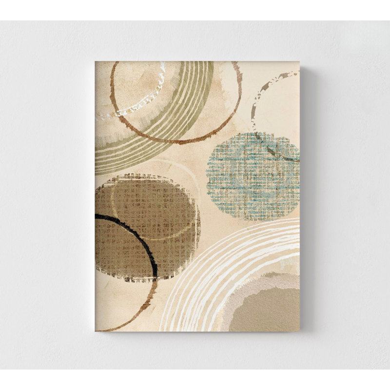 Reproduction de cercles de tons terreux, impressions murales rondes encadrées, impressions murales circulaires, art mural Mid Century, art mural encadré, art mural surdimensionné