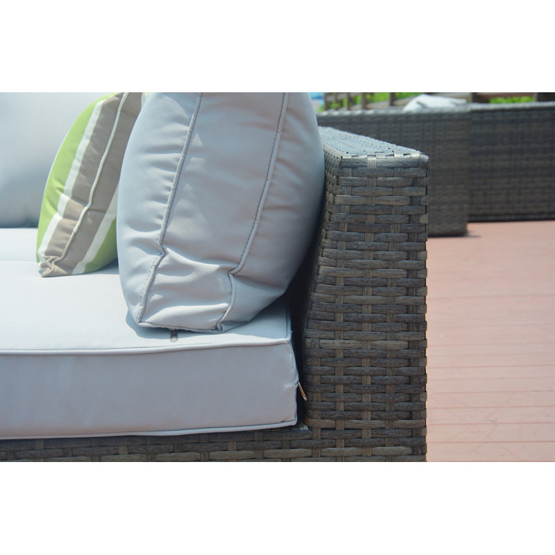 Michell 5 - Person Patio Conversation Set with Cushions