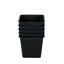 Pot de fleurs carré en plastique avec drainage (pots de 5)-808850931