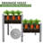 Aadhira 2-tier Fir Wood Elevated Planting Box-692823381