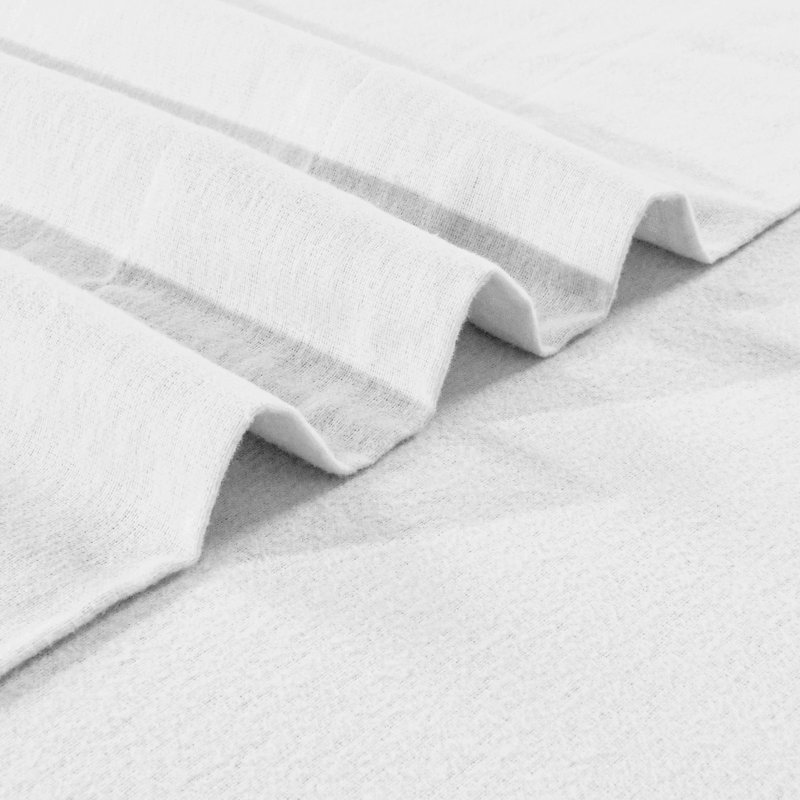 Flannel Sheet Set, Queen, White