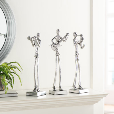 Sculpteurs debout en aluminium (ensemble de 3)