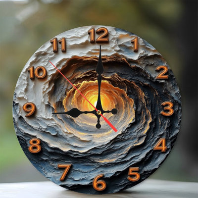 Horloge murale abstraite 2d ronde