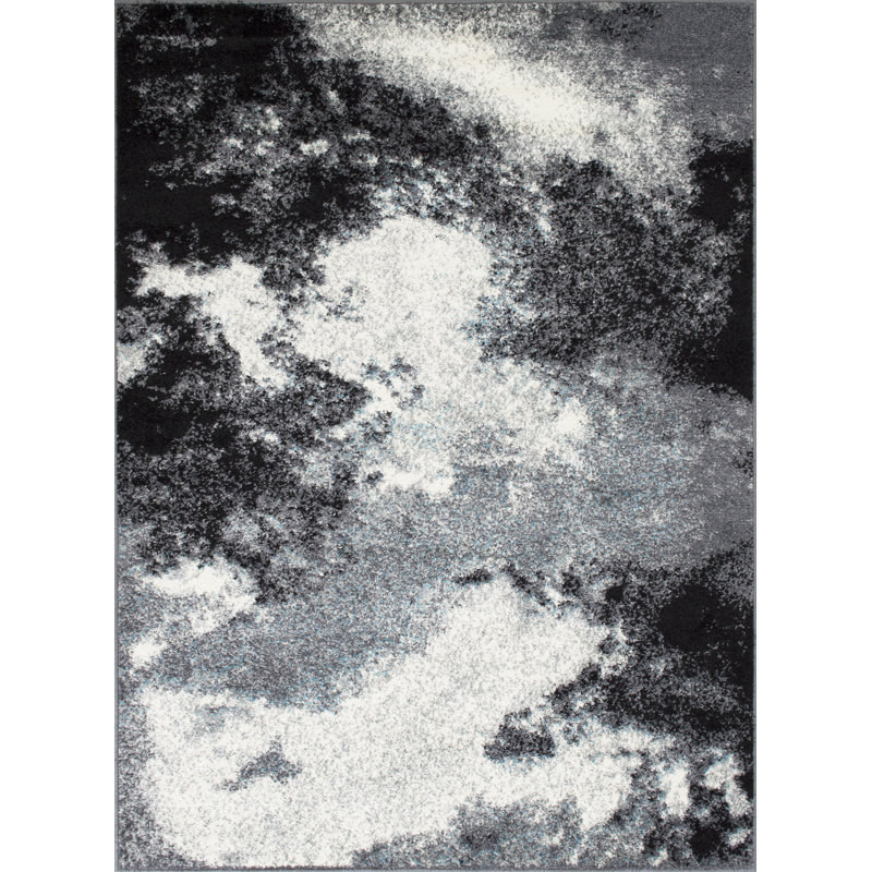 Washam Abstract Indoor Rug, Rectangle 5' x 7'