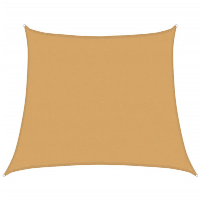  Sunshade Sail 160 G/M² Trapezium Light Grey 4/5X4 M HDPE