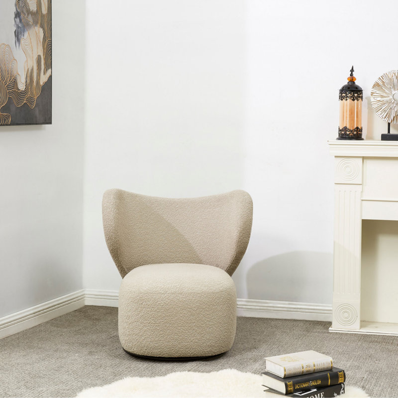 Fauteuil à oreilles pivotant de 29,5 po Samos