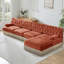Canapé modulaire en L avec repose-pieds Chesterfield-1362351765