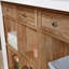 Table de travail, finition brune