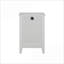 Table de chevet blanche moderne à 3 tiroirs avec station de charge pour chambre-931993338