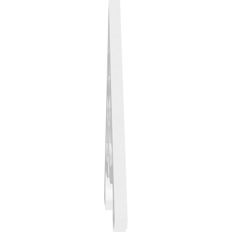 Pignon en PVC de qualité architecturale Finley, H 18 po x l 48 po x P 1 po, 9 / 12