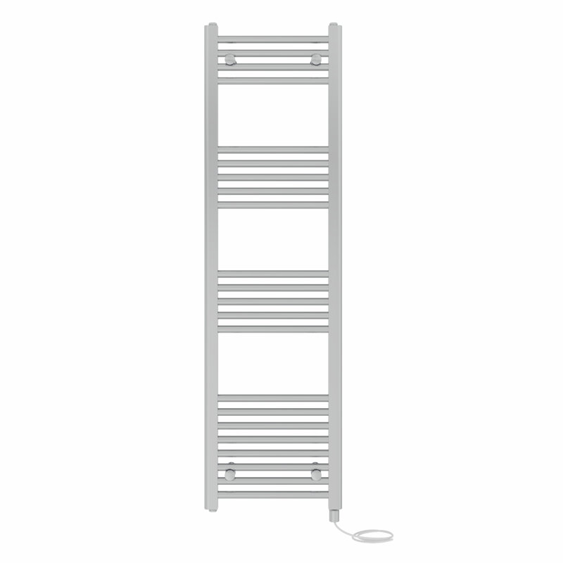 Straight Towel Rail Heated Towel Rails, 140 cm H x 40 cm W x 3 cm D, Chrome