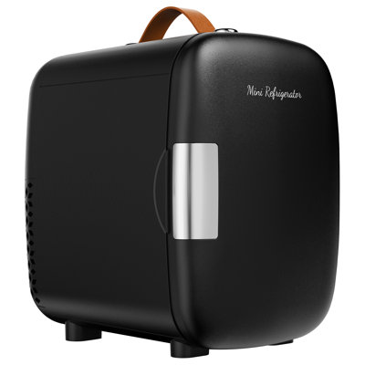 Mini réfrigérateur 4L portable pouvant contenir jusqu'à 6 canettes pour voiture, chambre à coucher, bureau