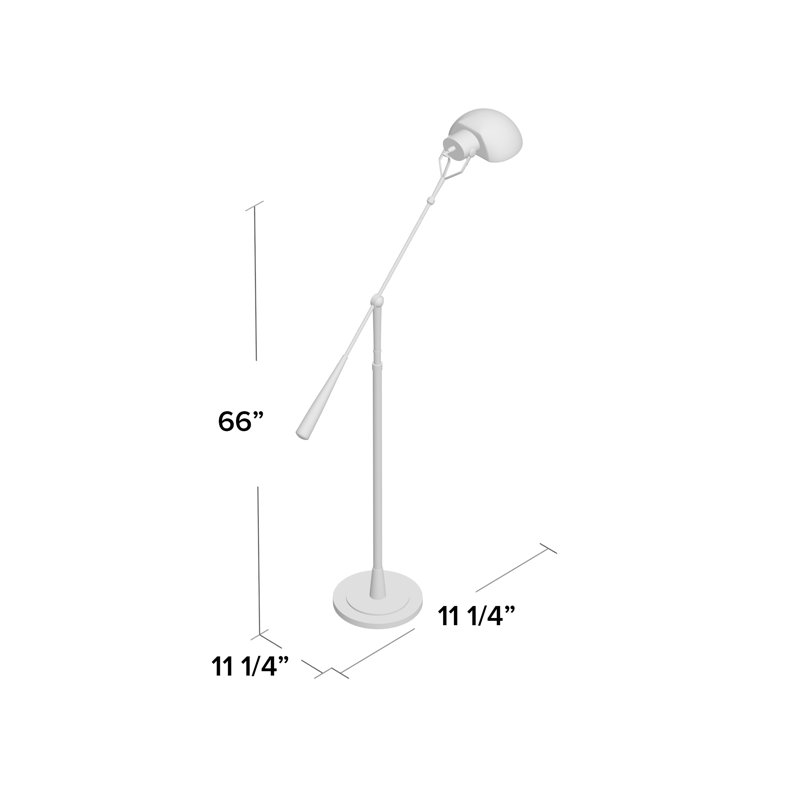 Ralph Lauren Equilibrium 1 - Light Swing Arm Floor Lamp, Polished Nickel