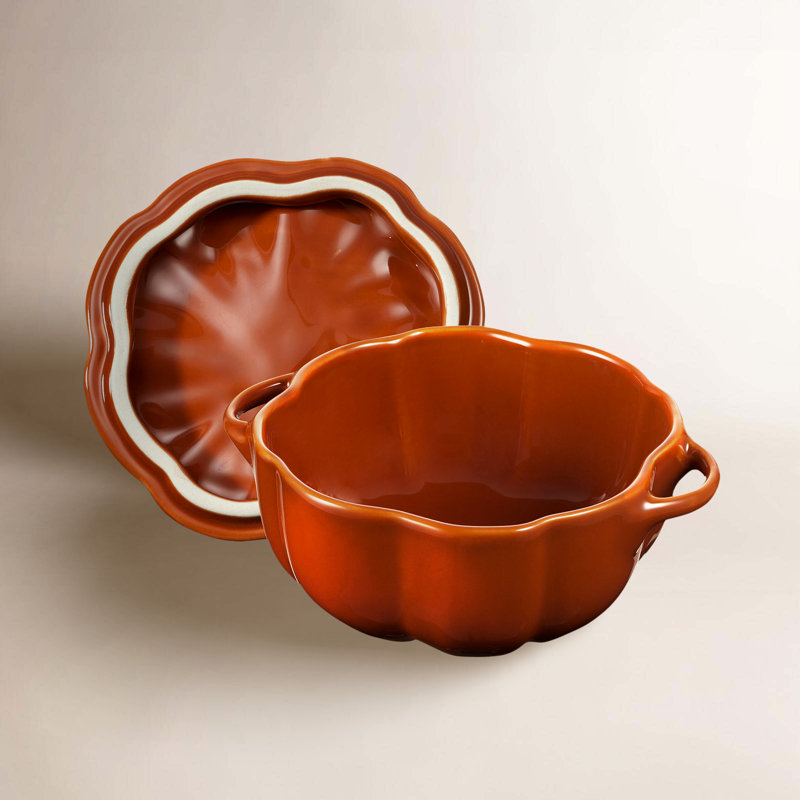 Staub Ceramic 24-oz Pumpkin Cocotte, 0.75 quart