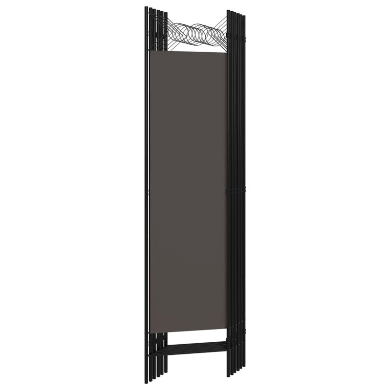 Tati 457.2cm H Folding Room Divider, Anthracite, 6