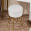 Tabouret de coiffeuse rond avec rangement pour salle de maquillage, chambre à coucher et salon-1604034045