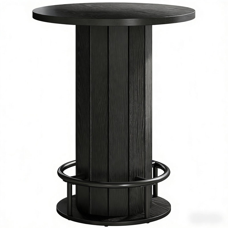 Table basse, table basse, table basse ronde, Noir