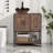 Free-Standing Farmhouse Single Bathroom Vanity With Sink-1407396361