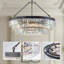 Lustre tambour en cristal 8 lumières moderne-1228186757