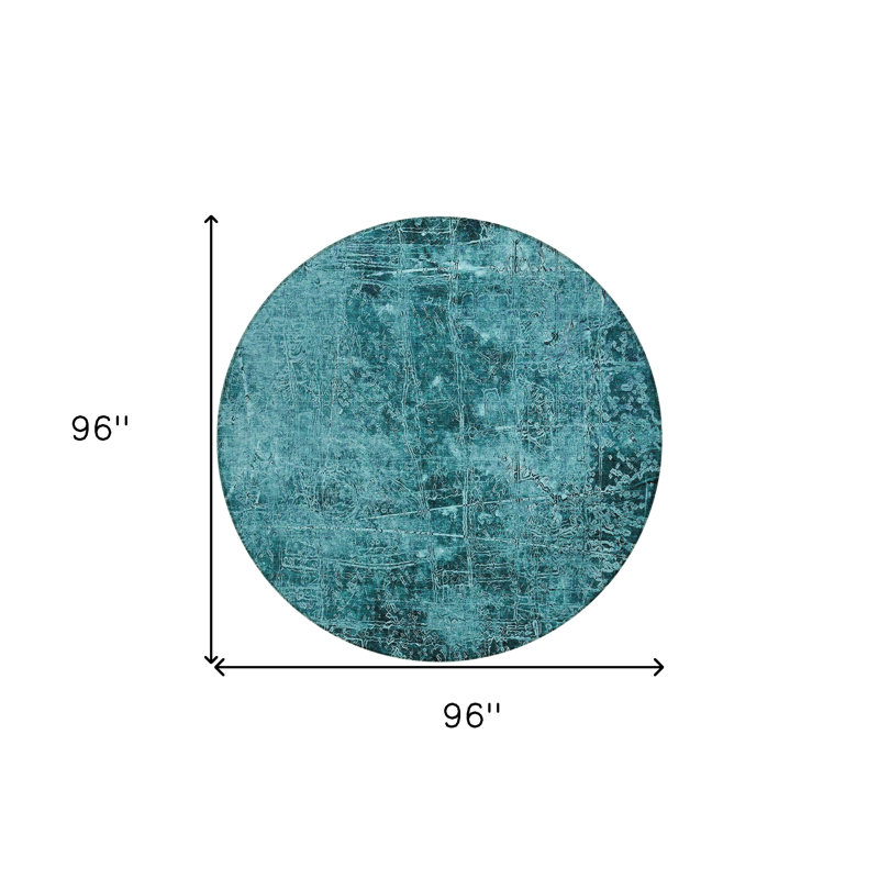 Tapis extérieur rond 8 pi