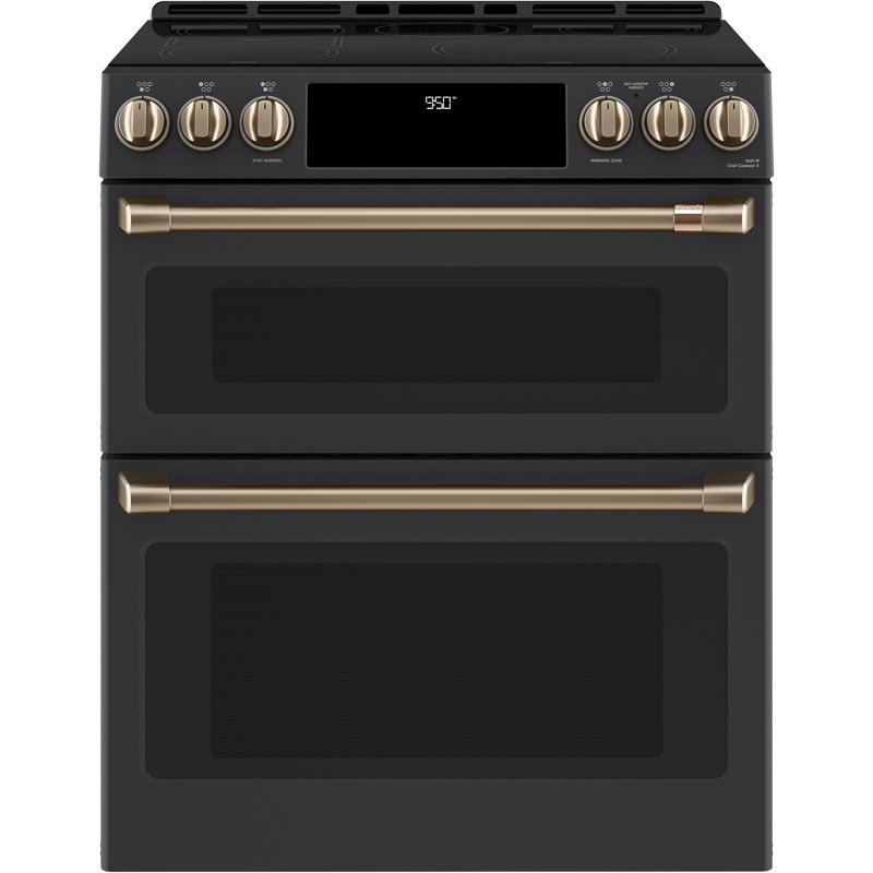Front Control Induction Range Handle Kit, Brushed Bronze