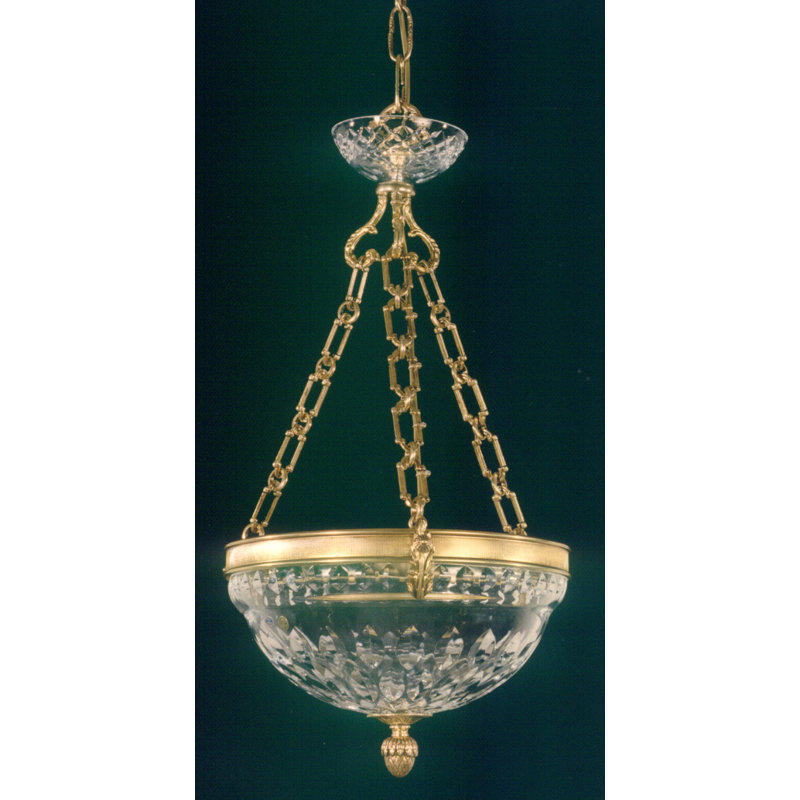 Cowie 3 - Light Bowl Pendant, French Gold