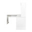 Home Office Computer Desk With Hutch, Antiqued White Finish-933380347