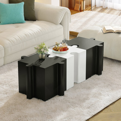 3-Piece End Table Set, Side Tables For Indoor And Outdoor