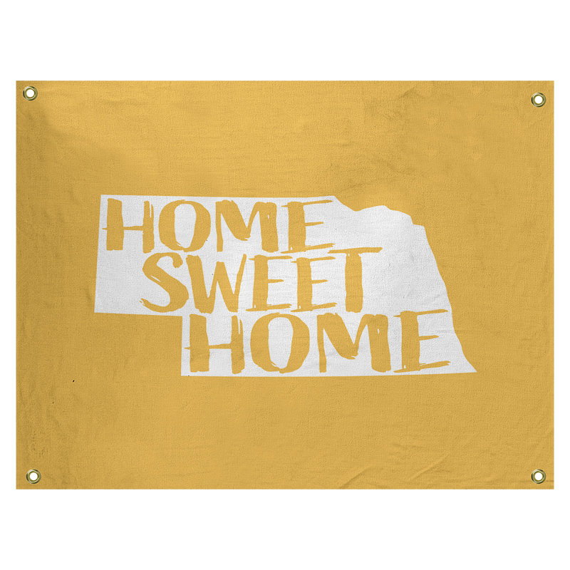 Tapisserie murale nebraska doux pour la maison, H 59 po x l 80 po, Jaune