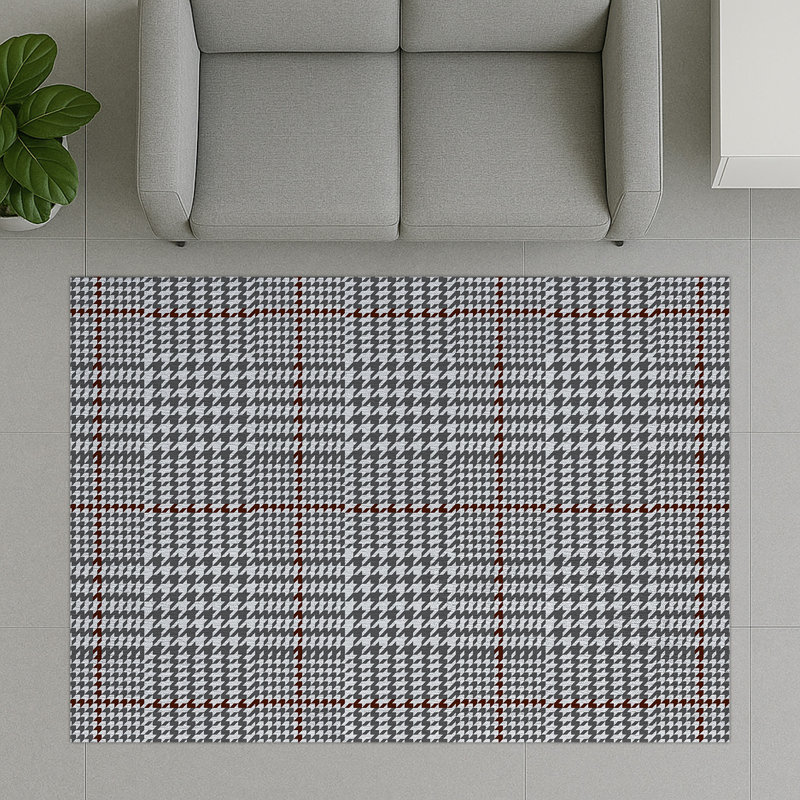 Geometric Area Rug, Rectangle 140 x 200 cm