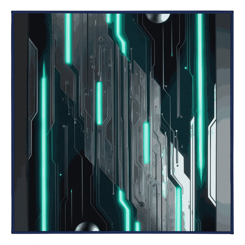 Void Cluster Rug, Square 3'