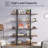 70.07" Height 5-Tier Vintage Industrial Bookshelf 47" Wide for Home &  Office-346152888