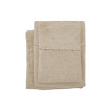 REMI - RAYON FROM BAMBOO / LINEN SHEET SET - WHITE - QUEEN (FITTED, FLAT, PAIR OF ST/Q PC)