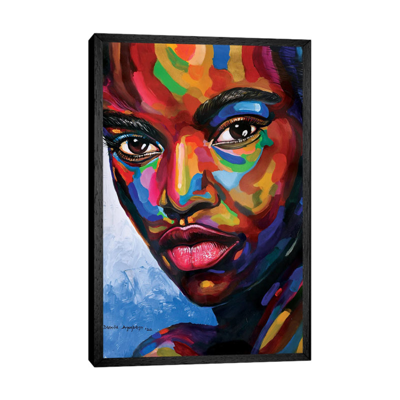 State of Mind 1 Piece Wall Art on Canvas, 66.04cm H x 45.72cm W x 3.81cm D, Black Framed