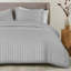Noso Premium Hotel Quality Satin Stripe Duvet Cover Set with Pillowcases-955622235-955622307
