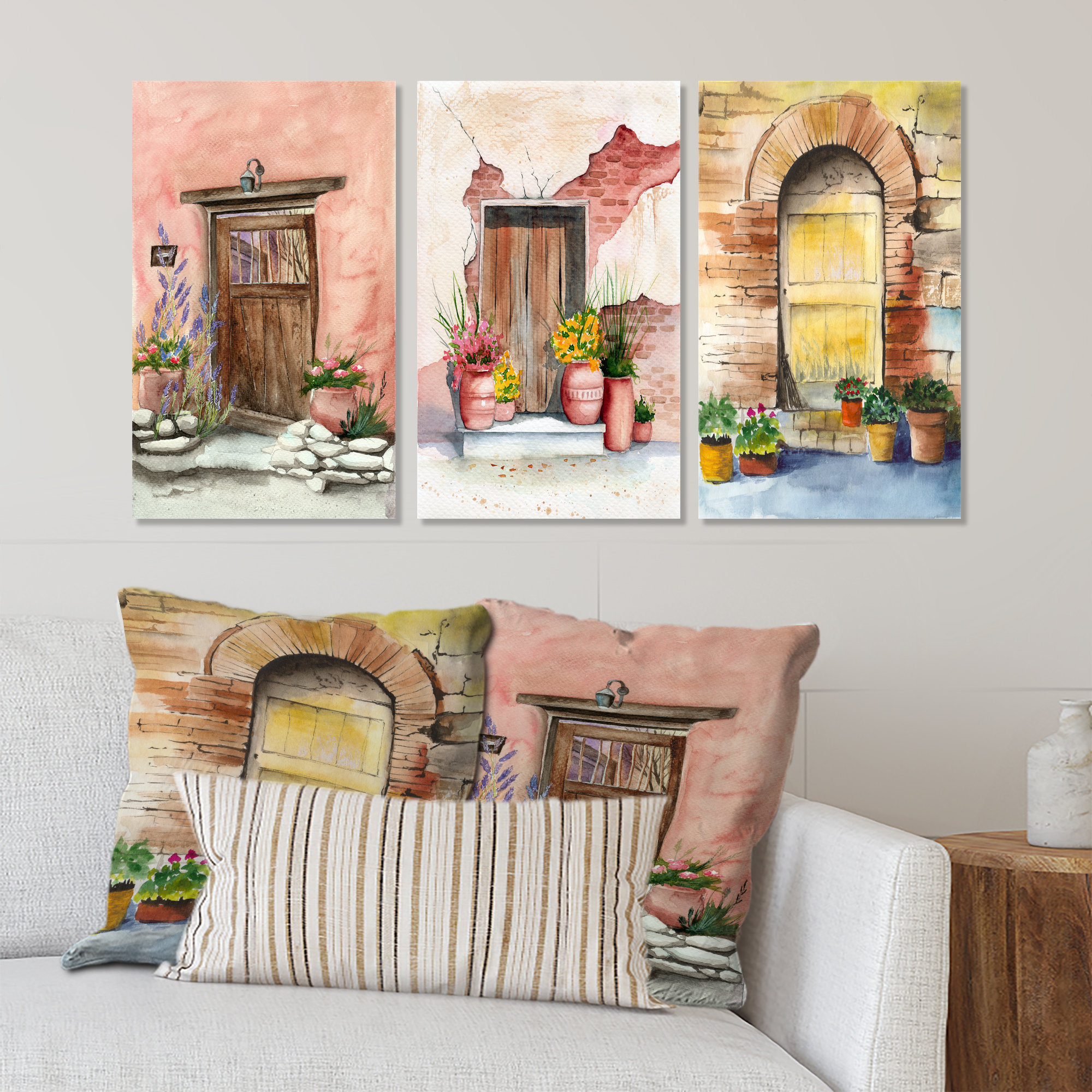 DOORS but Kawaii | Canvas Print