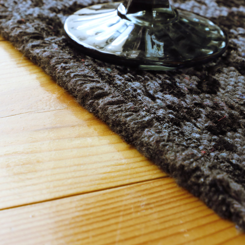 Rectangular Abstract Black Area Rug, Rechteckig 150 x 230 cm