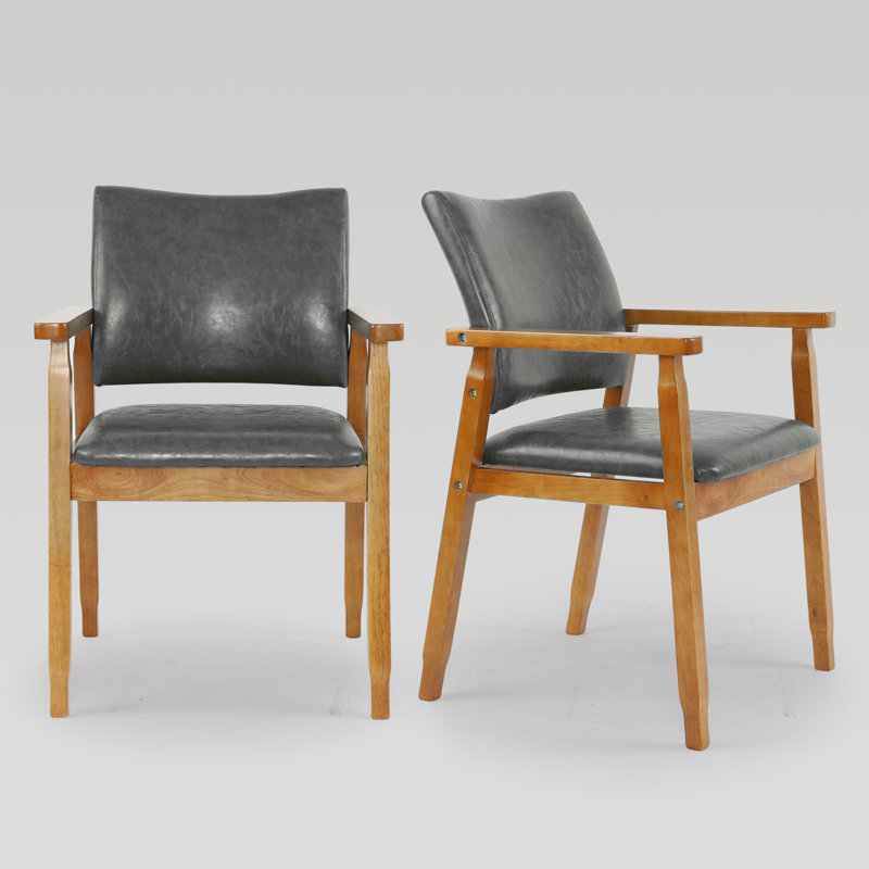 Chaise rembourrée Artell H 18,5 po, Polyuréthane gris