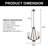 Mukil 3 - Light Dimmable Empire Chandelier