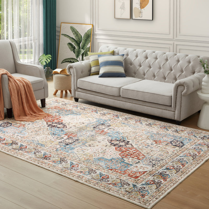 Cailem Aztec Area Rug, Rectangle 80 x 150cm