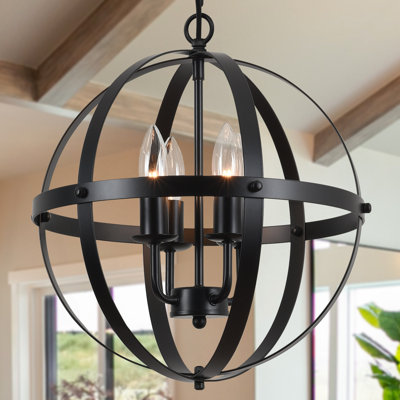 Isavela 4 - Light Dimmable Globe Chandelier