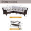 Rattan 6 - Person Seating Group With Cushions