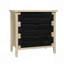 Buffet 3 tiroirs avec tablettes réglables, armoire de rangement avec tiroirs décoratifs en corde tissée à la main pour le salon