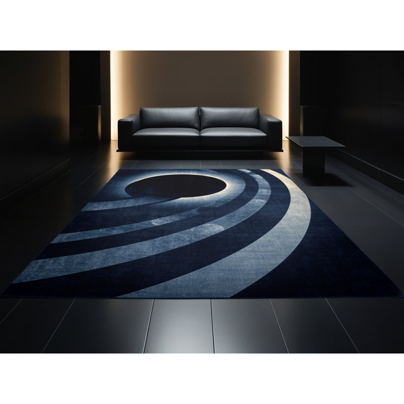 Tapis gris audacieux et éclectique Palvinder, 2 pi x 3 pi