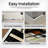 Full Size Upholstered Lift-Up Storage Platform Bed with Chevron Padded Headboard, No Box Spring Required Hydraulic Storage Bed-1906131481-1906131554